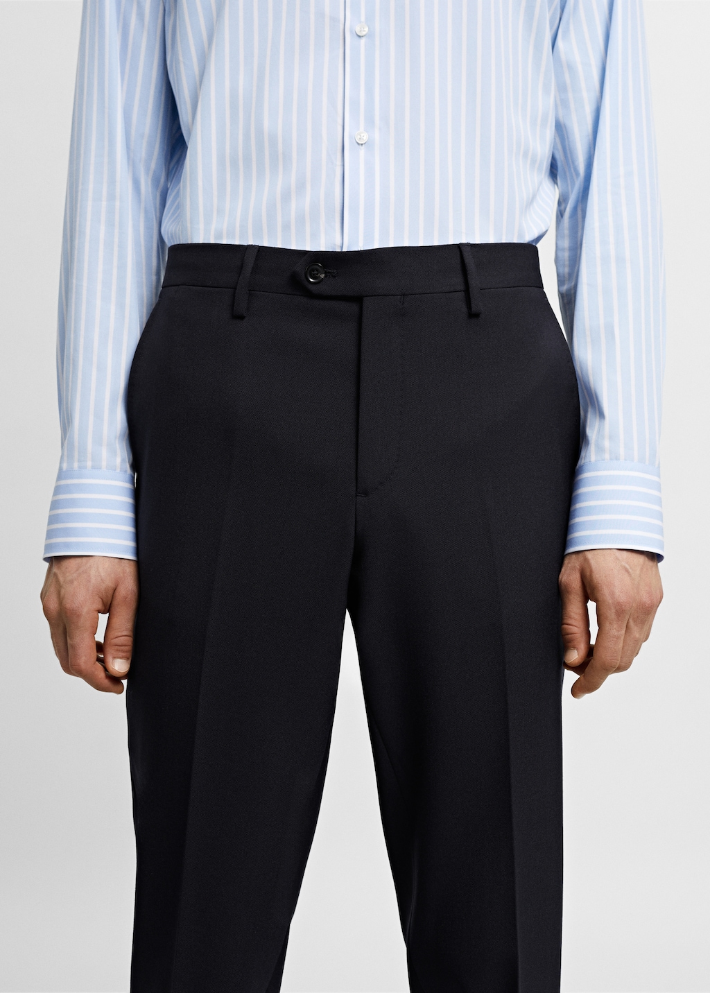 100% virgin wool suit trousers - Details of the article 1