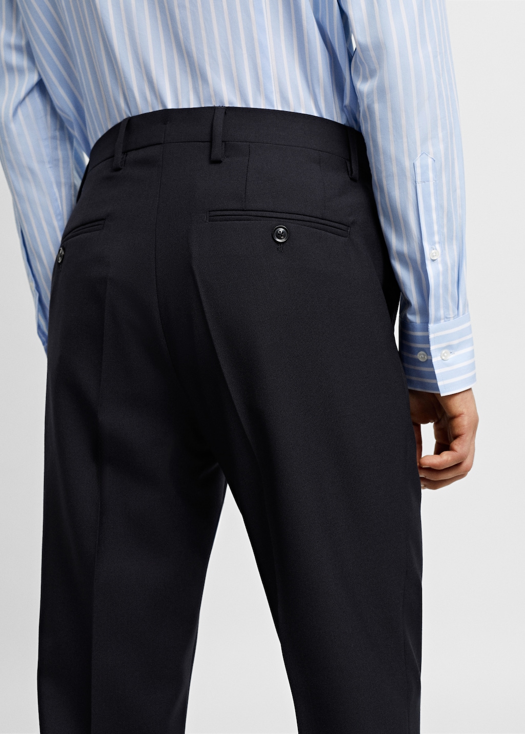 100% virgin wool suit trousers - Details of the article 4