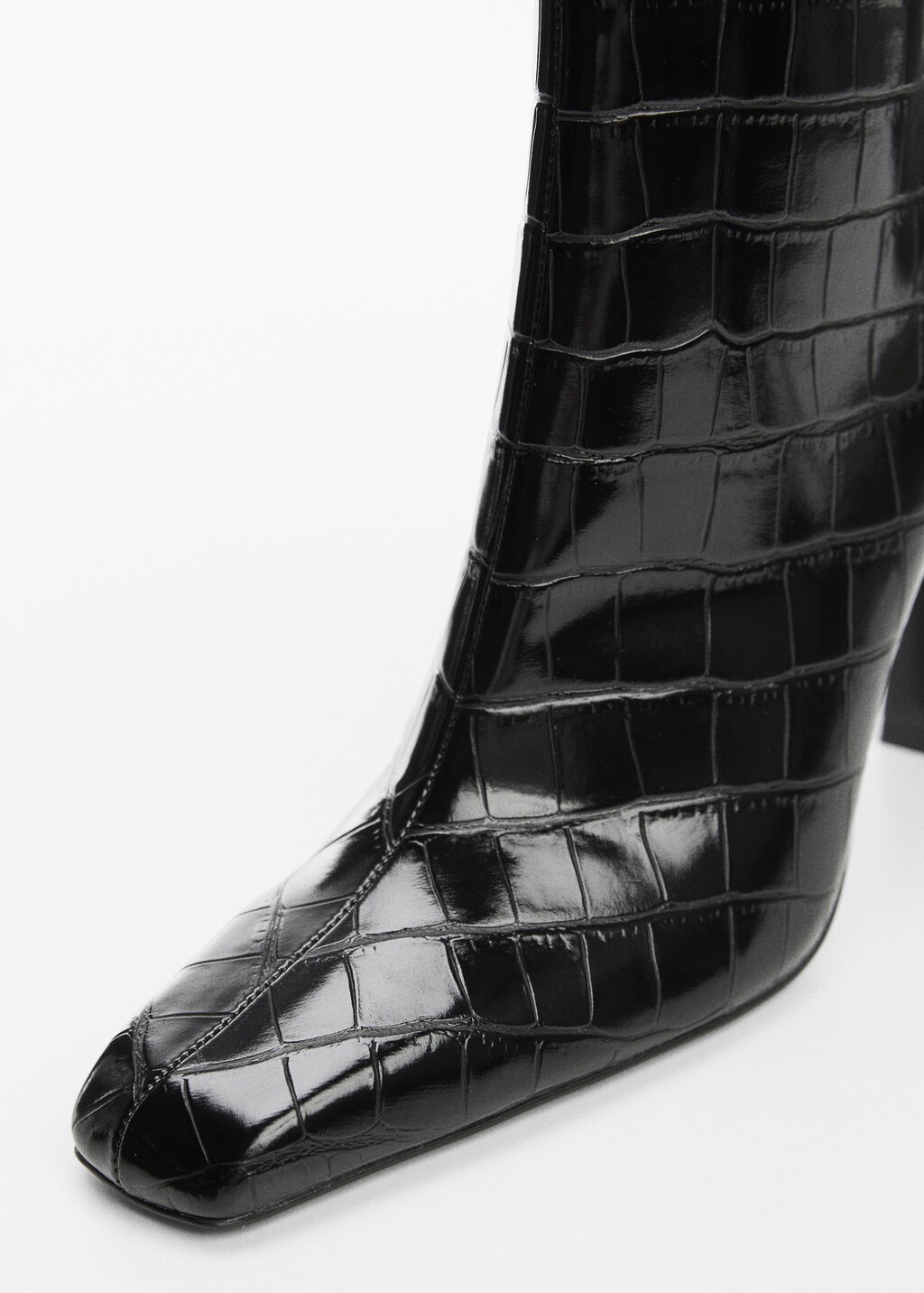 Coco leather-effect heeled ankle boots - Details of the article 2