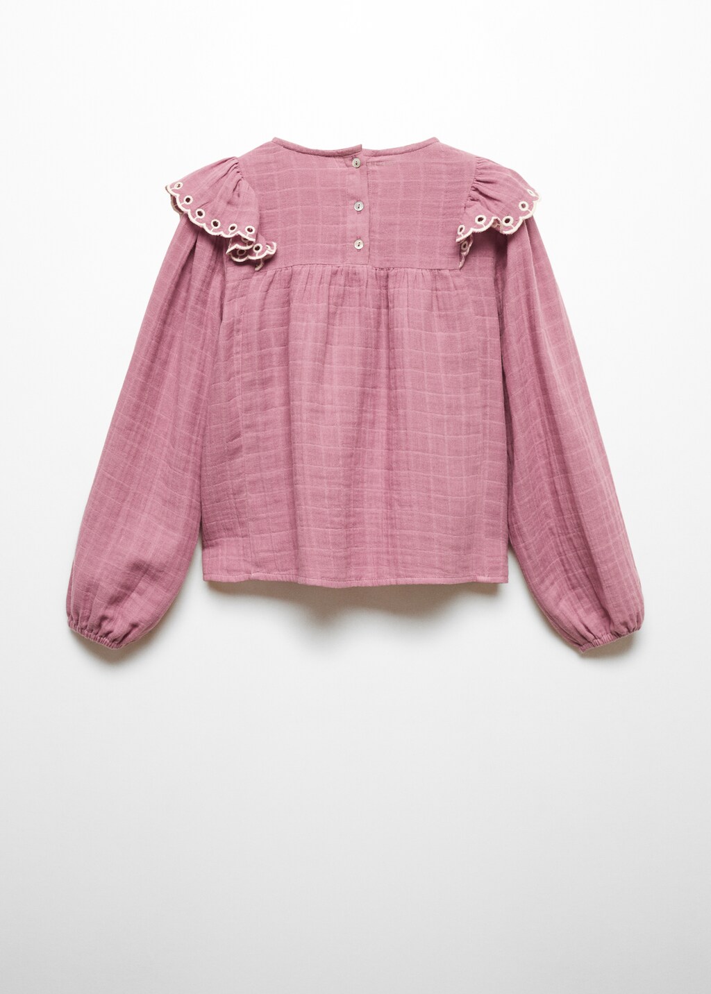 Frills embroidered shirt - Reverse of the article