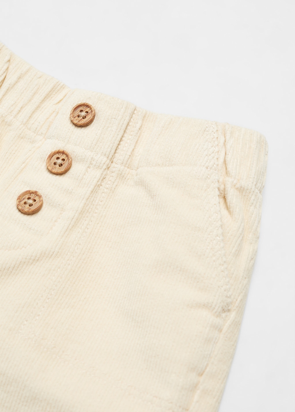 Buttoned corduroy trousers - Details of the article 8