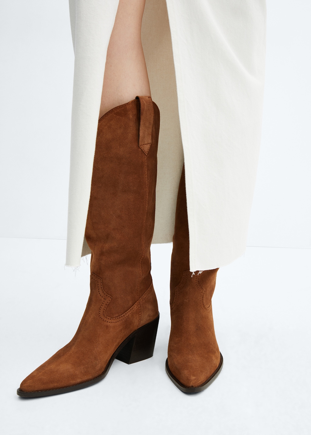 Shops botas cowboy mango marrones