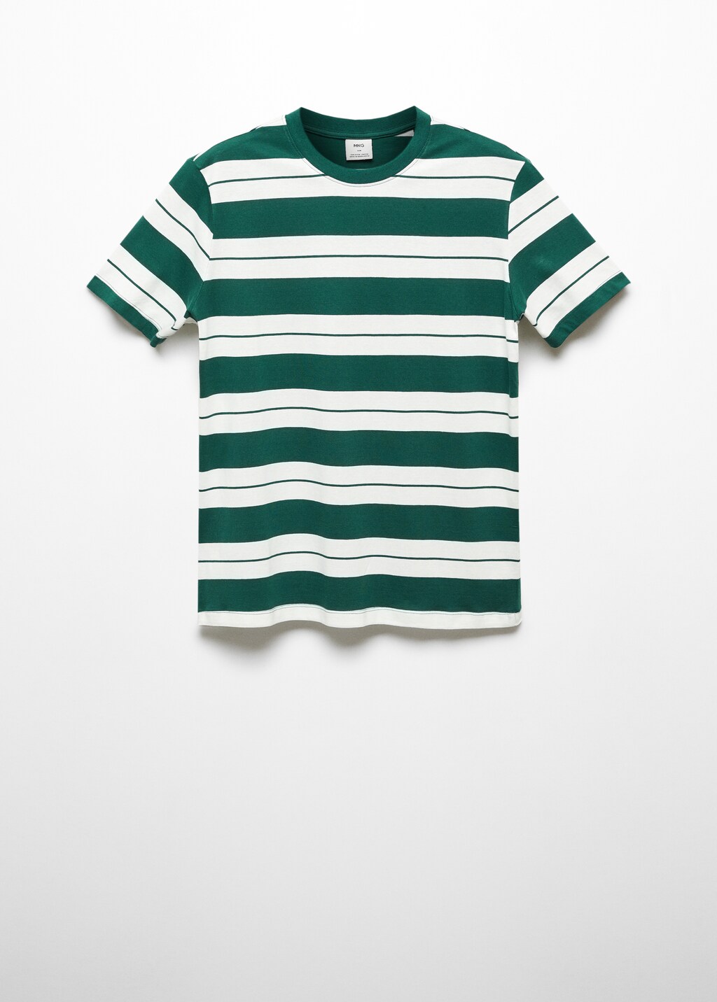 Striped 100% cotton t-shirt - Article without model