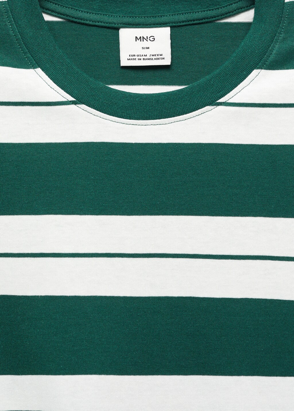 Striped 100% cotton t-shirt - Details of the article 8