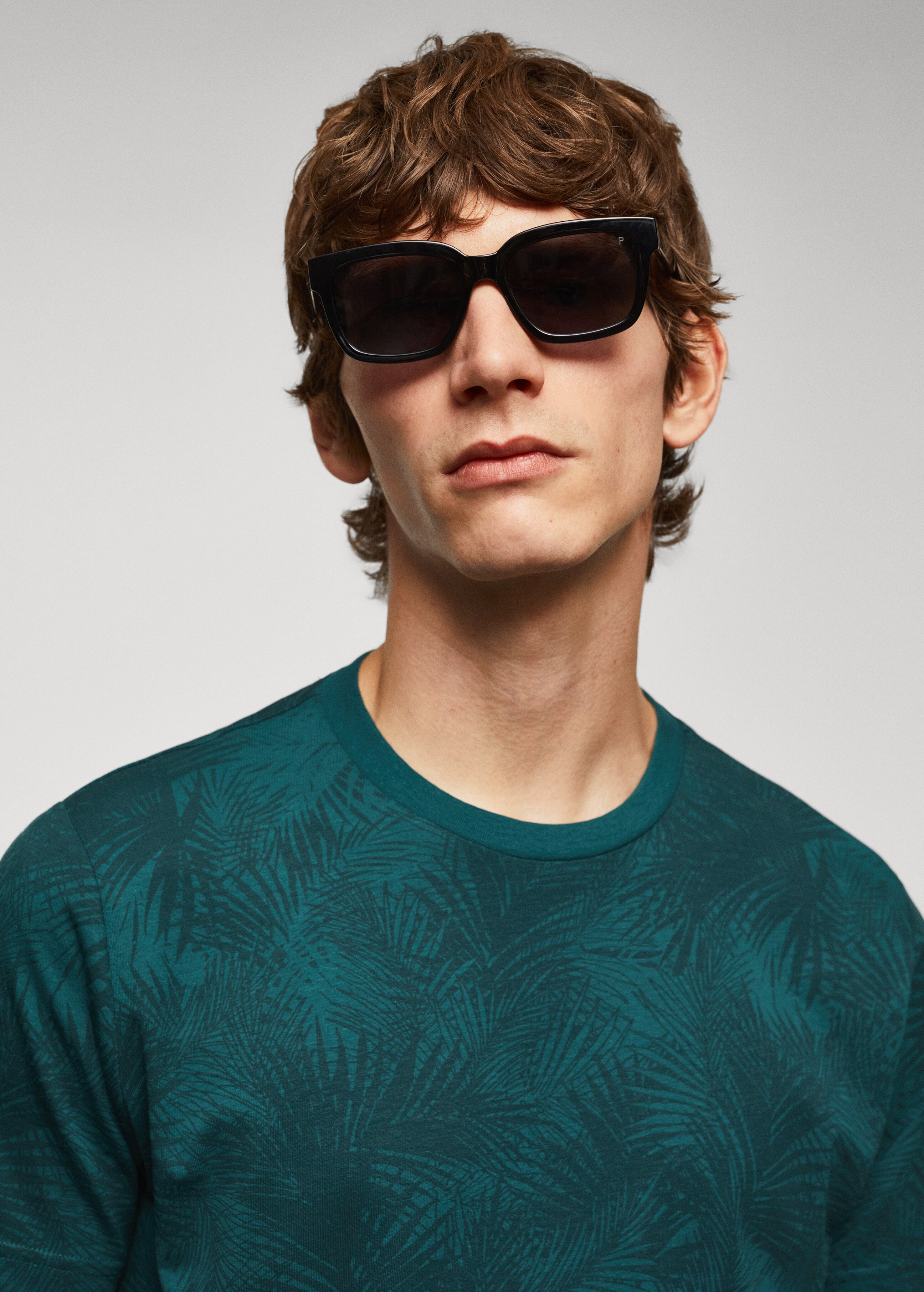 Hawaiian printed cotton t-shirt - Details of the article 1