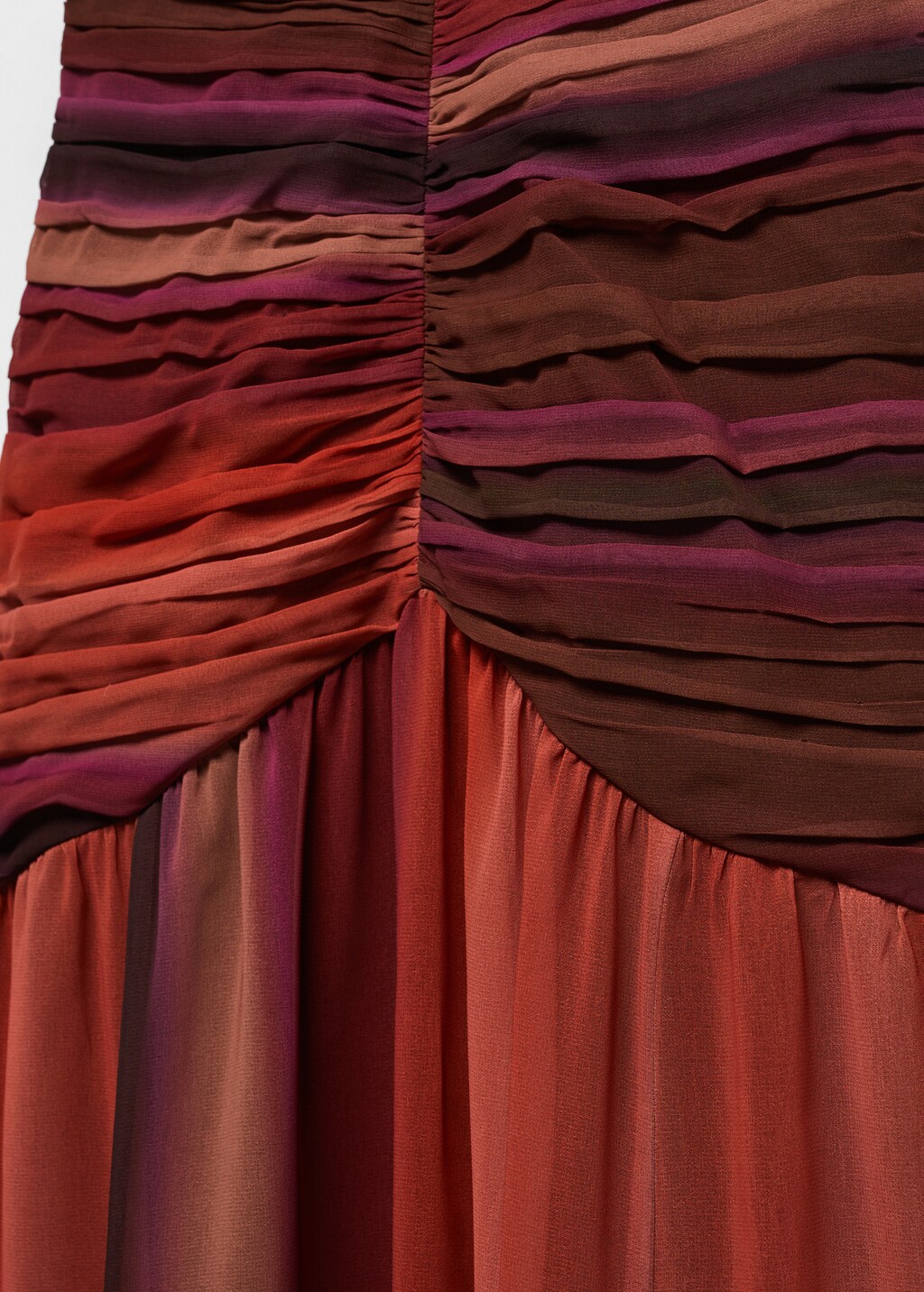 Gradient draped dress - Details of the article 8