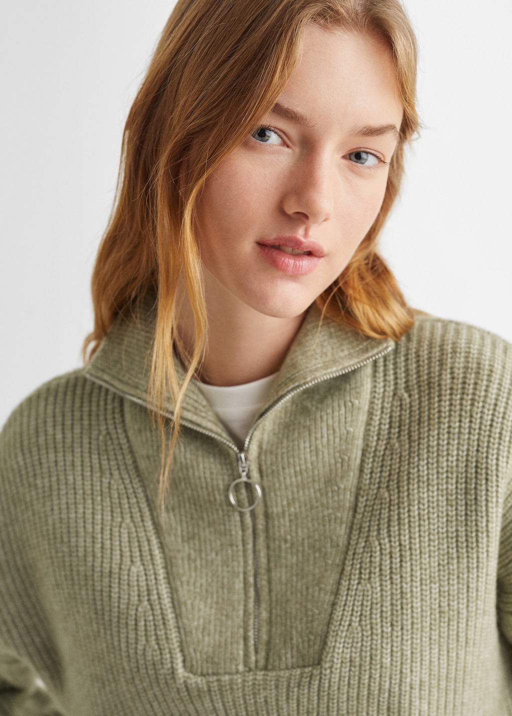 Zip neck jumper - Details of the article 1