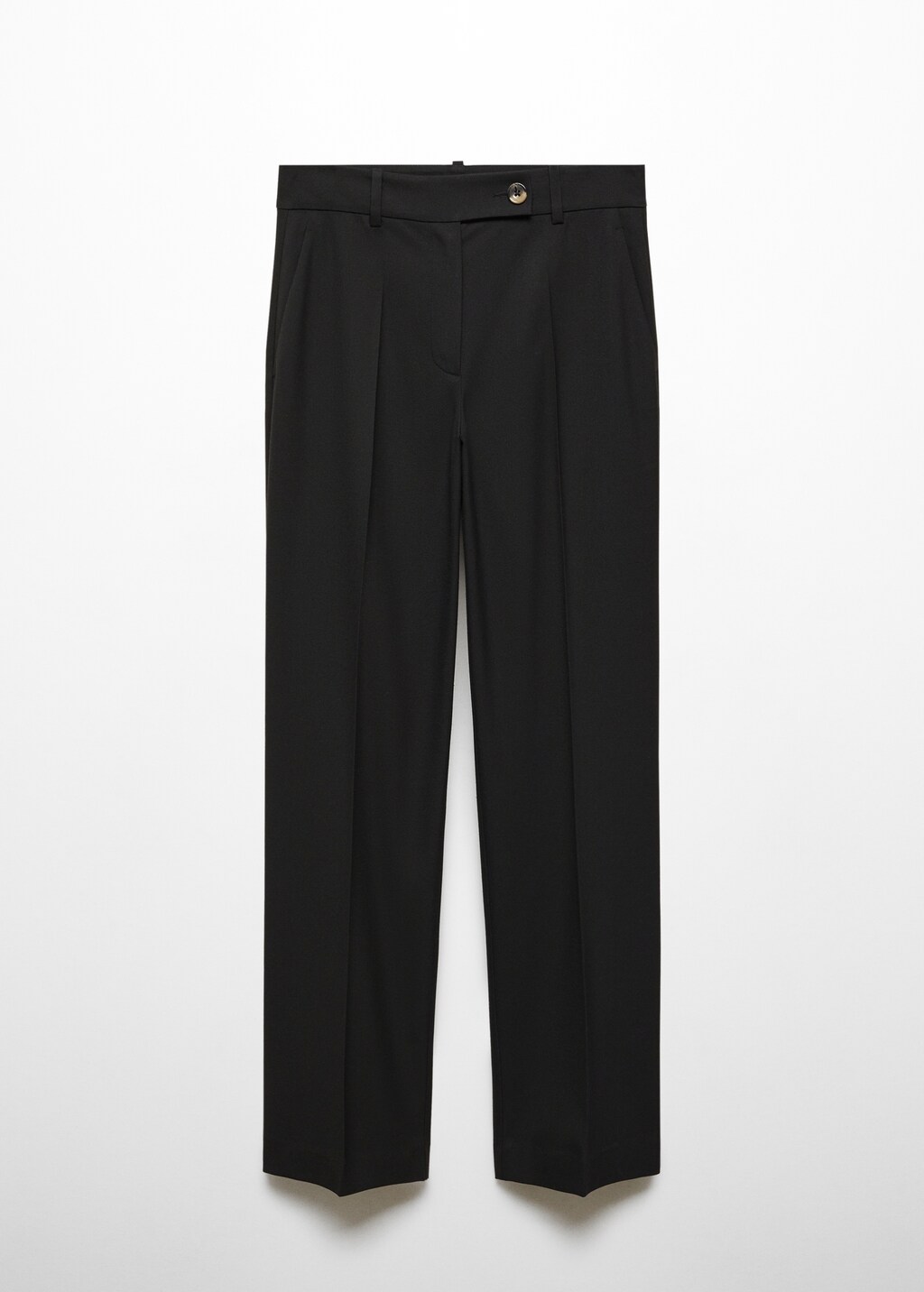 Straight trousers with side button - Article without model