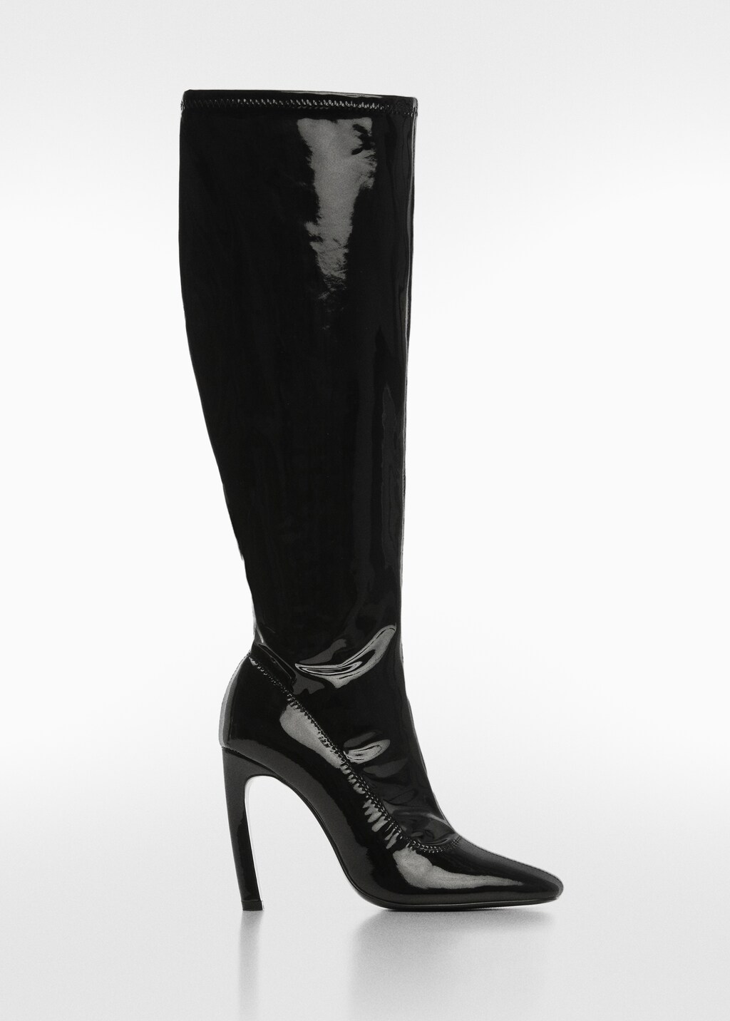 Patent leather pointed toe boots best sale