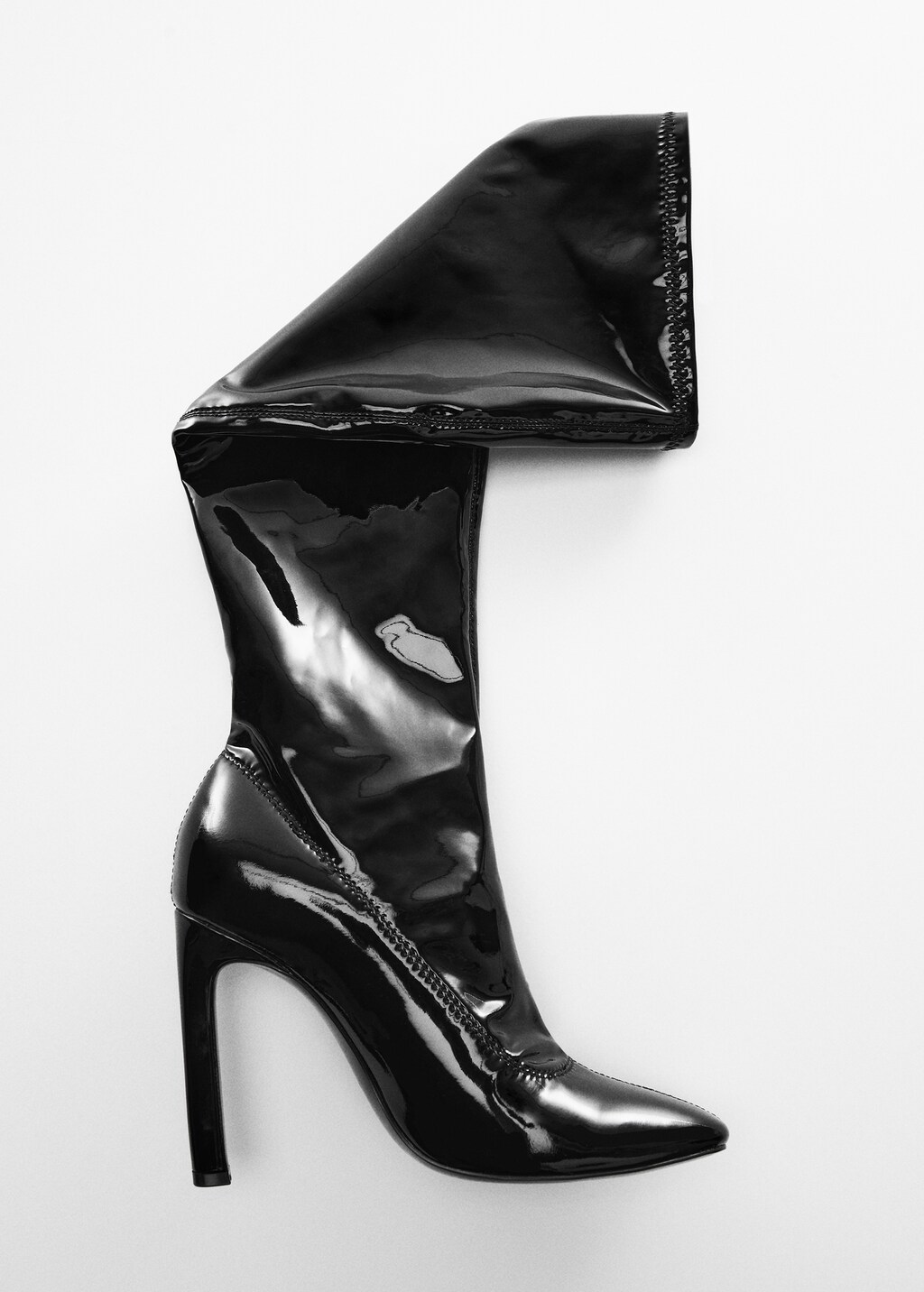 Patent leather shoe boots online