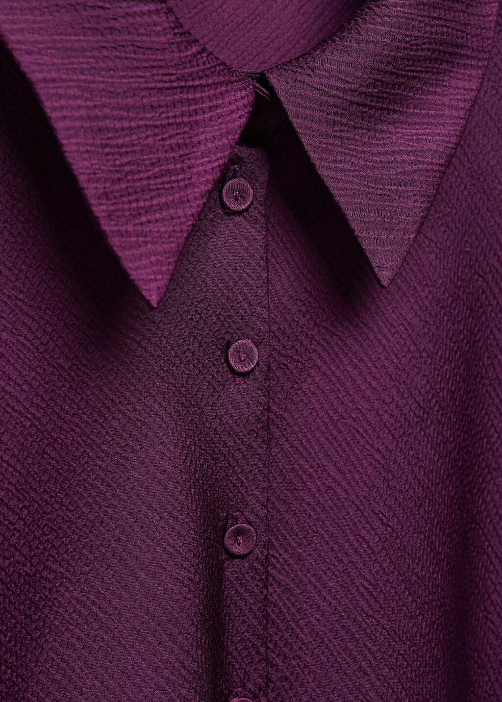 Satin textured shirt - Details of the article 8