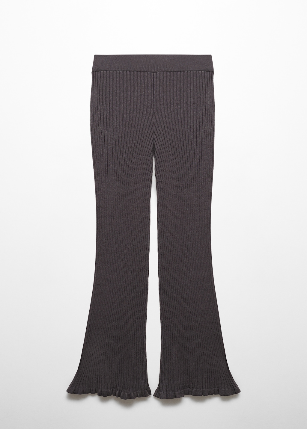 Ribbed flared trousers - Article without model