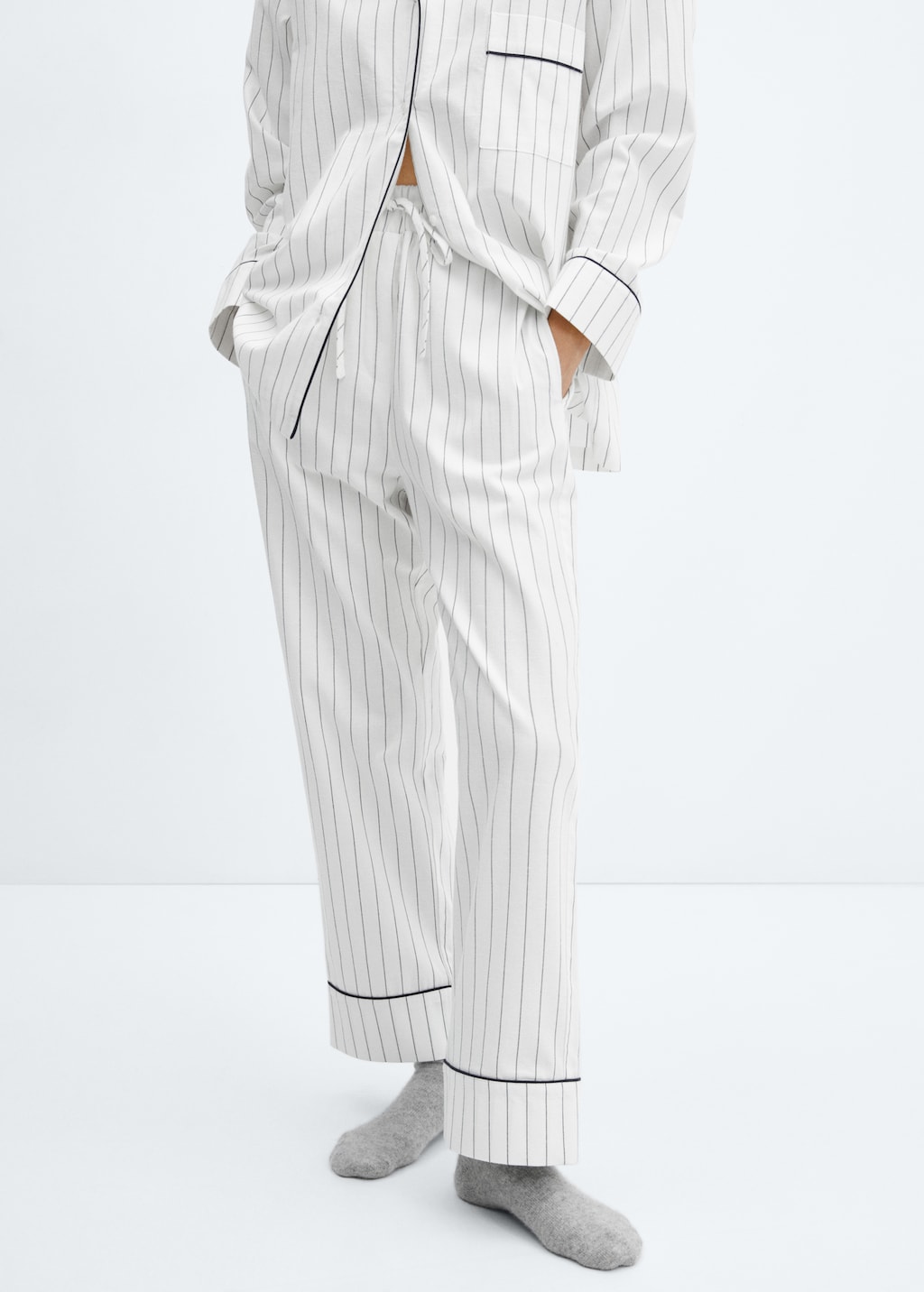 Striped pajama trousers - Medium plane