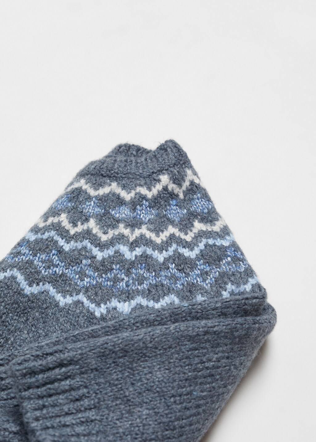 Jacquard cotton sweater - Details of the article 0