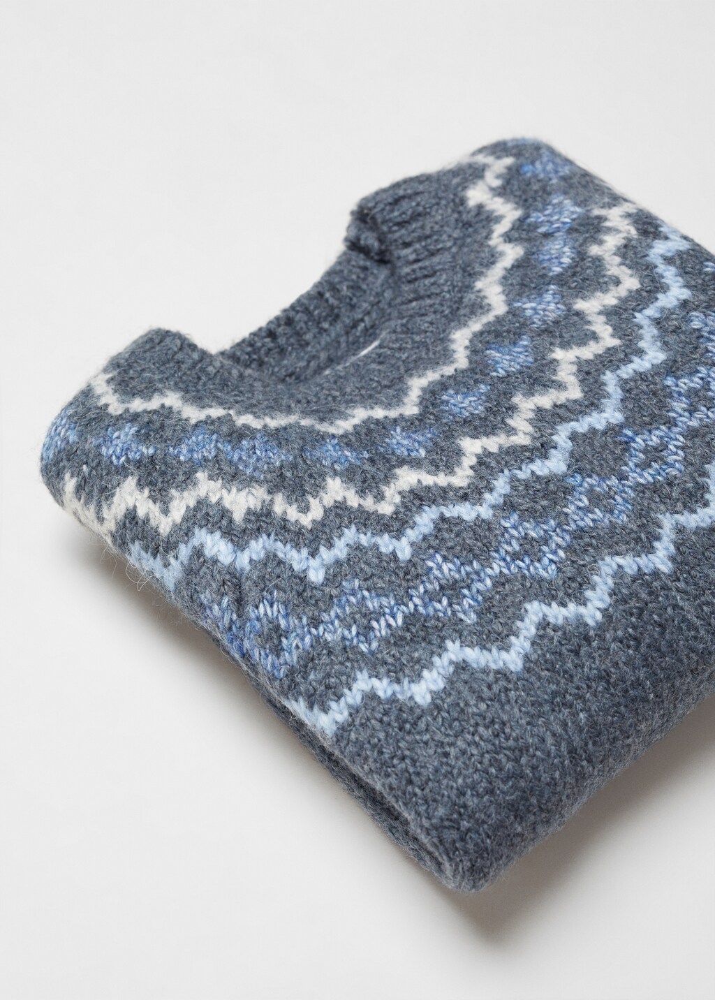 Jacquard cotton sweater - Details of the article 8