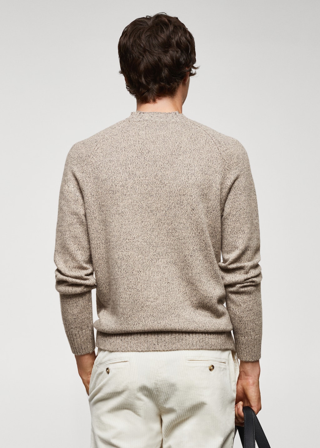 Speckled wool sweater - Reverse of the article