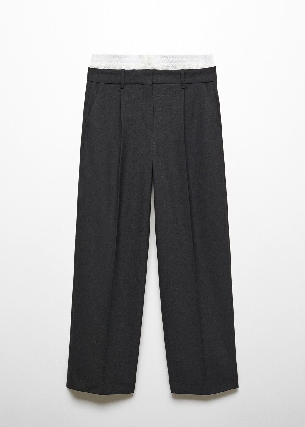 Double-waist straight trousers - Article without model