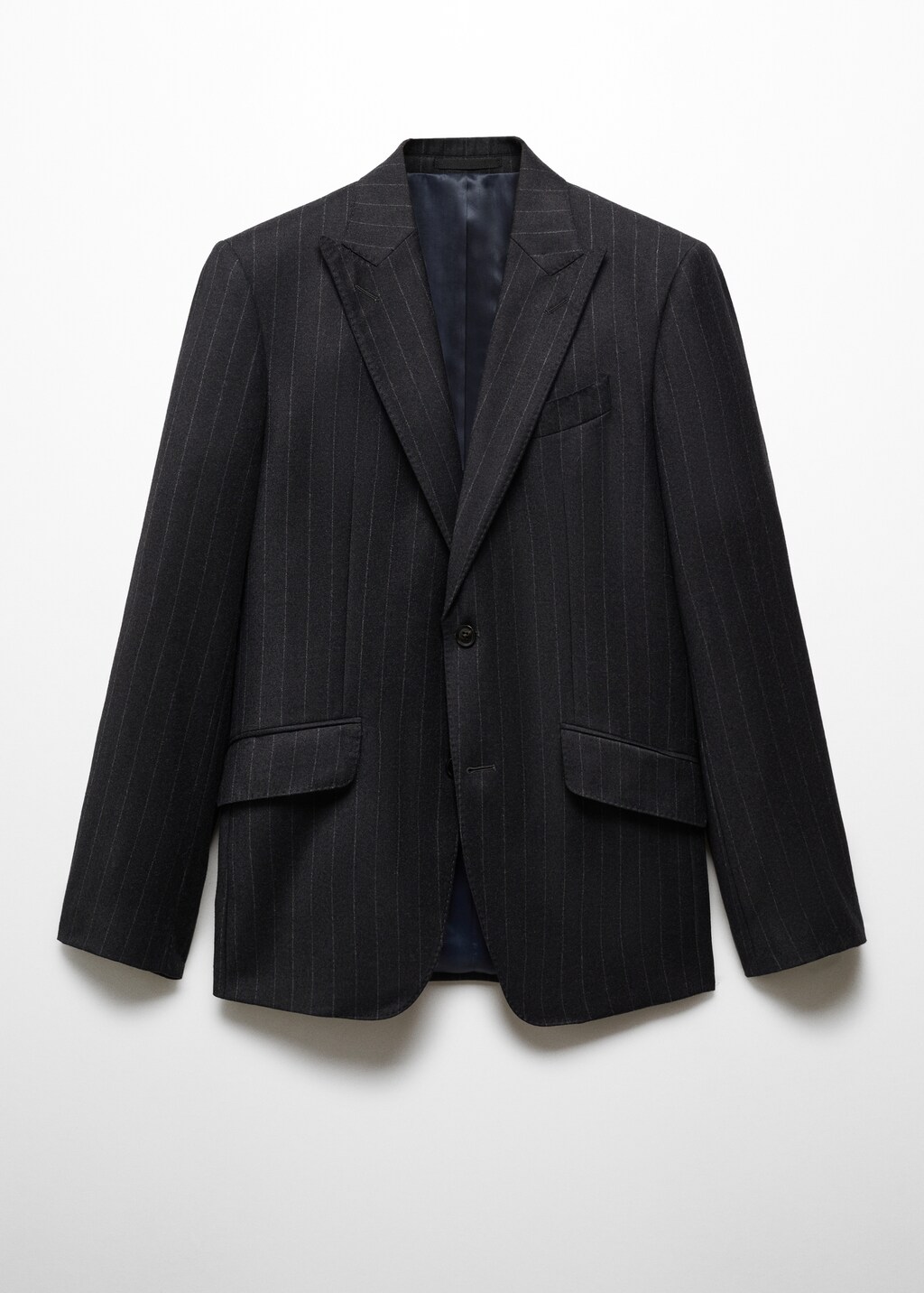 Pinstripe virgin wool suit jacket - Article without model