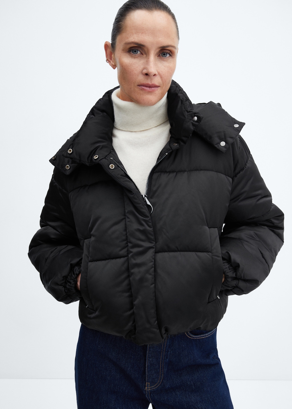 Short quilted anorak - Medium plane