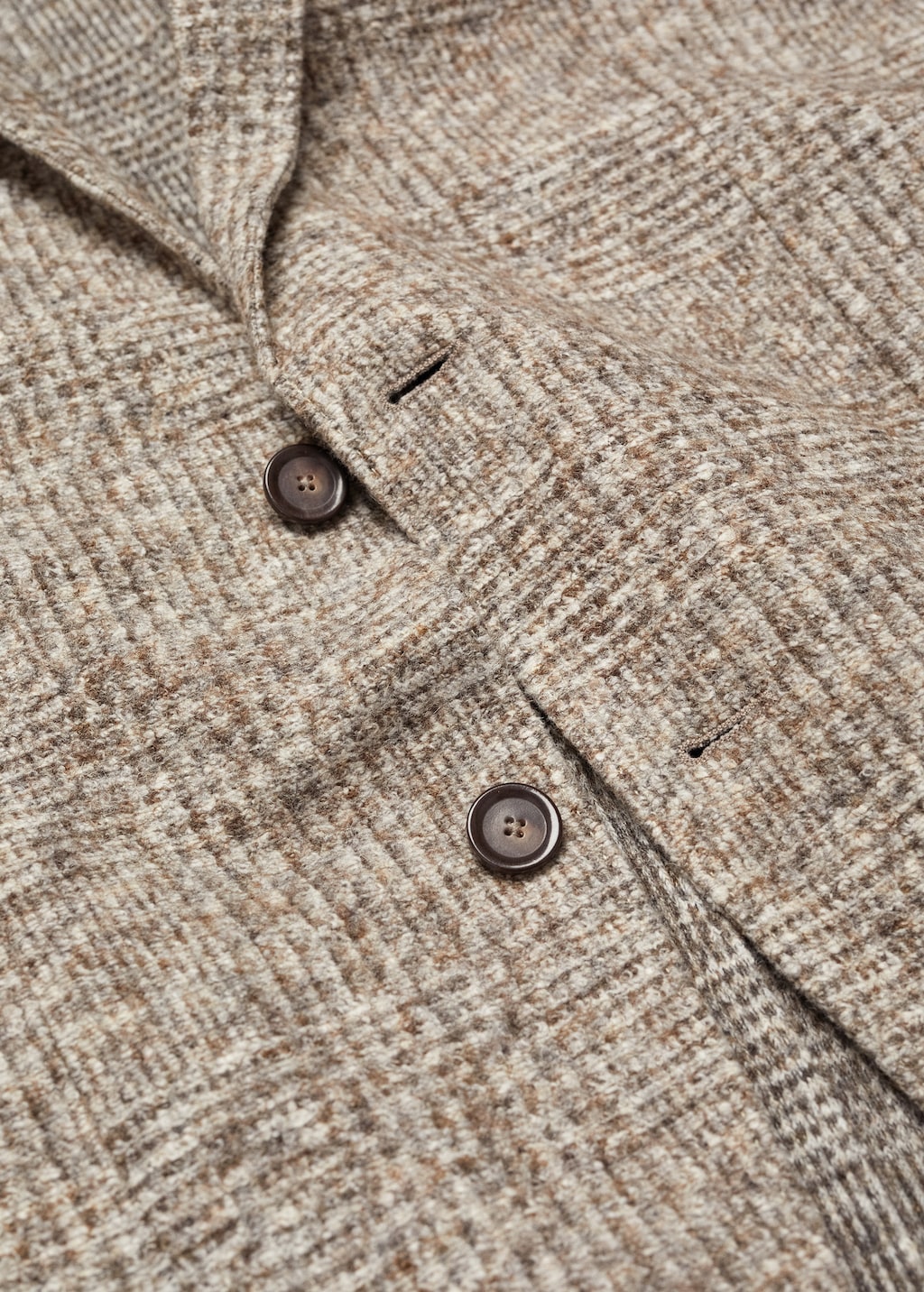 Prince of Wales virgin wool blazer  - Details of the article 0