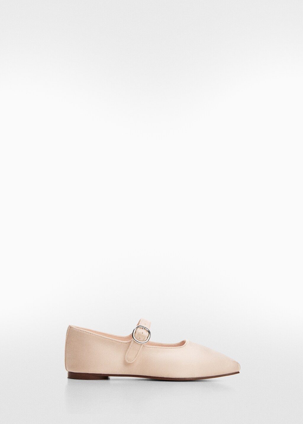 Satin ballet flats with buckle - Article without model