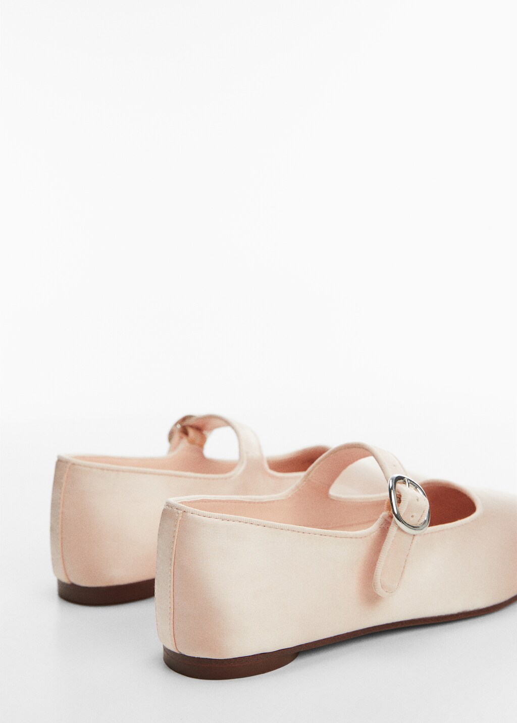 Satin ballet flats with buckle - Details of the article 1