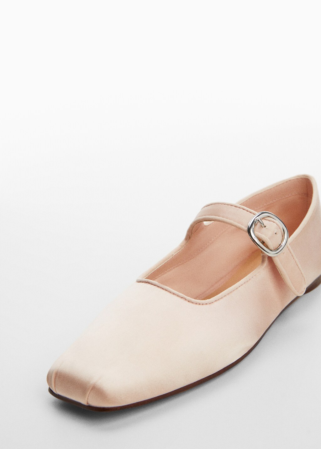 Satin ballet flats with buckle - Details of the article 2