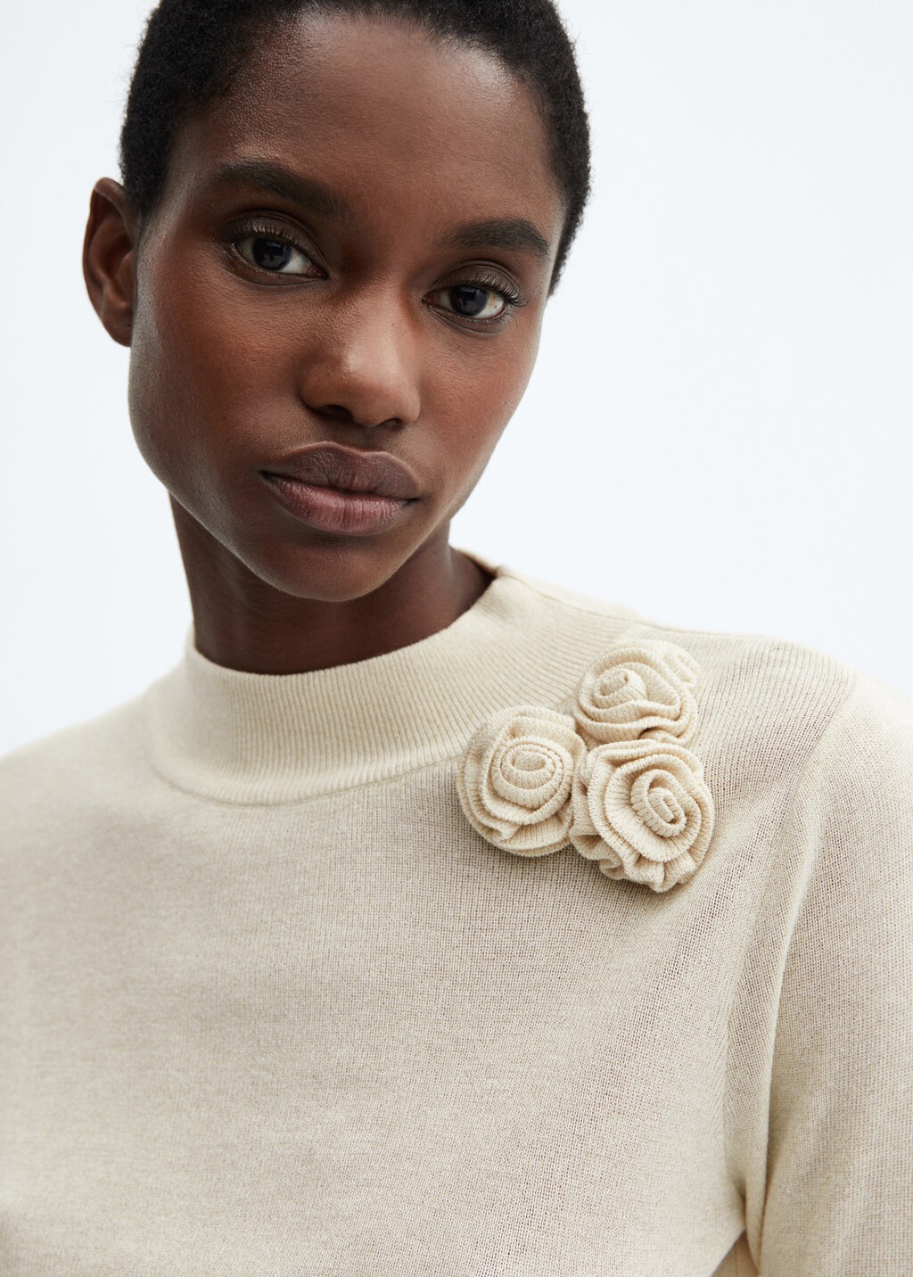 Lurex floral sweater - Details of the article 1