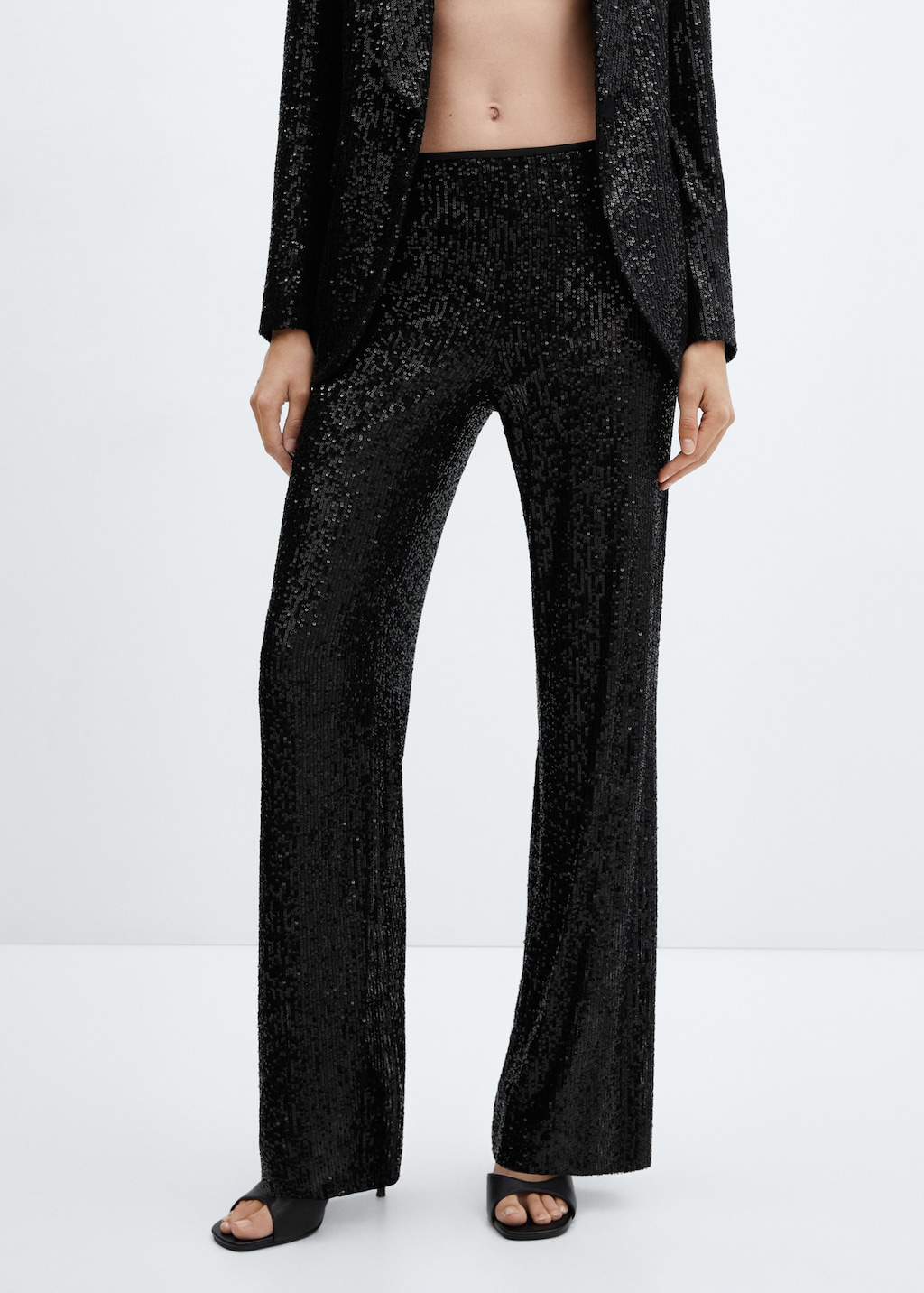 Sequined suit trousers - Medium plane