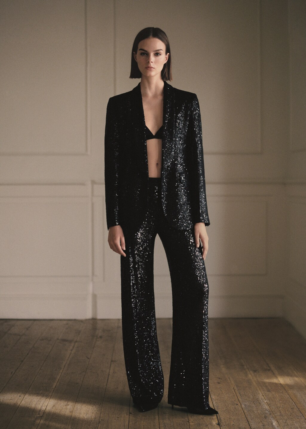 Sequined suit trousers - Details of the article 7