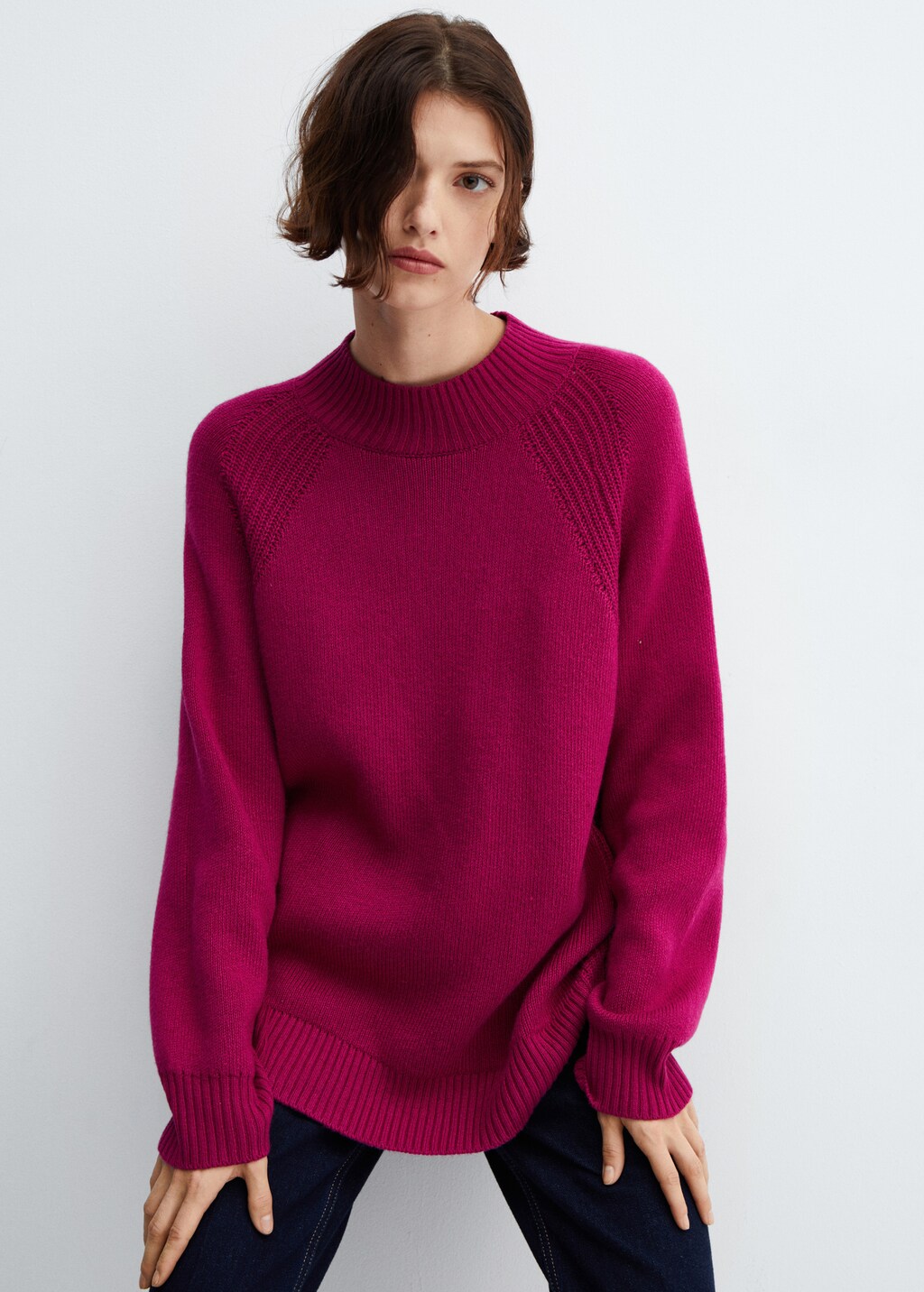 Oversized perkins-neck sweater - Medium plane