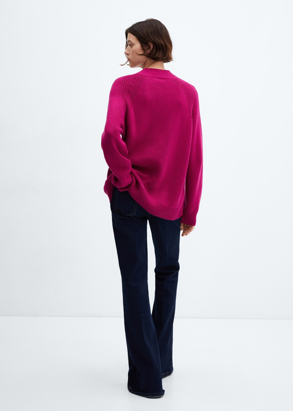 Oversized perkins-neck sweater - Reverse of the article