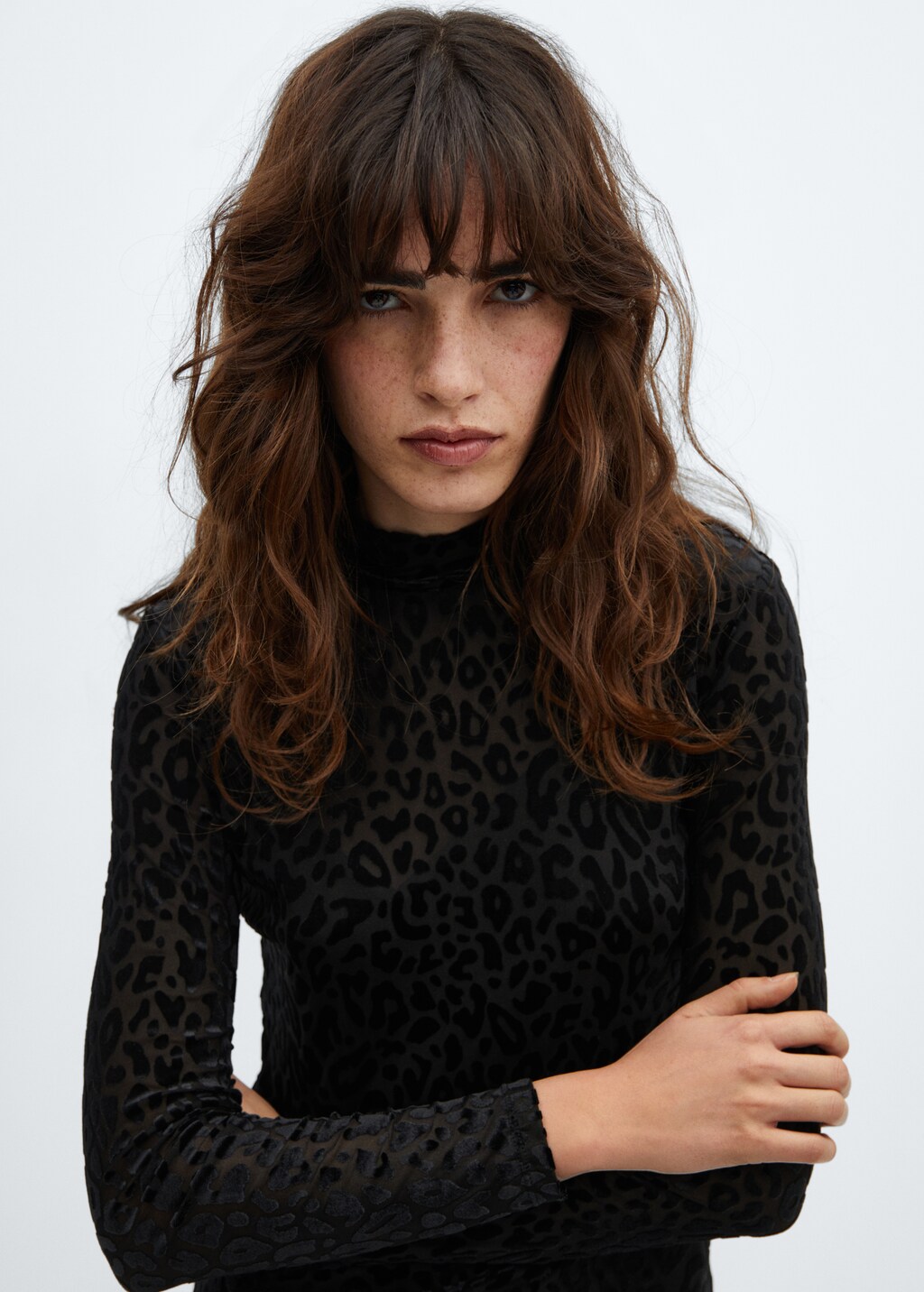 Animal print velvet dress - Details of the article 1