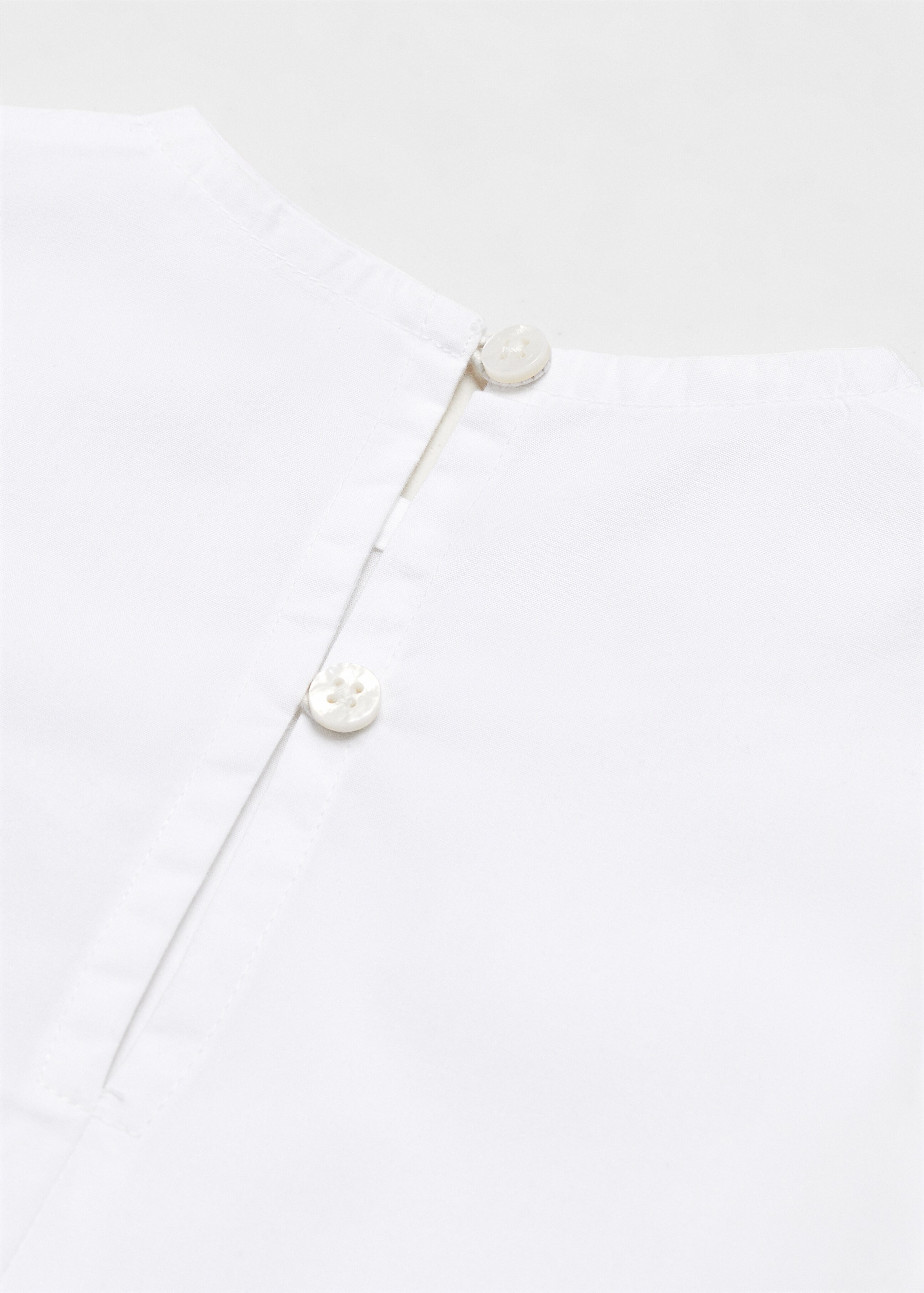 Knotted-hem cotton blouse - Details of the article 8