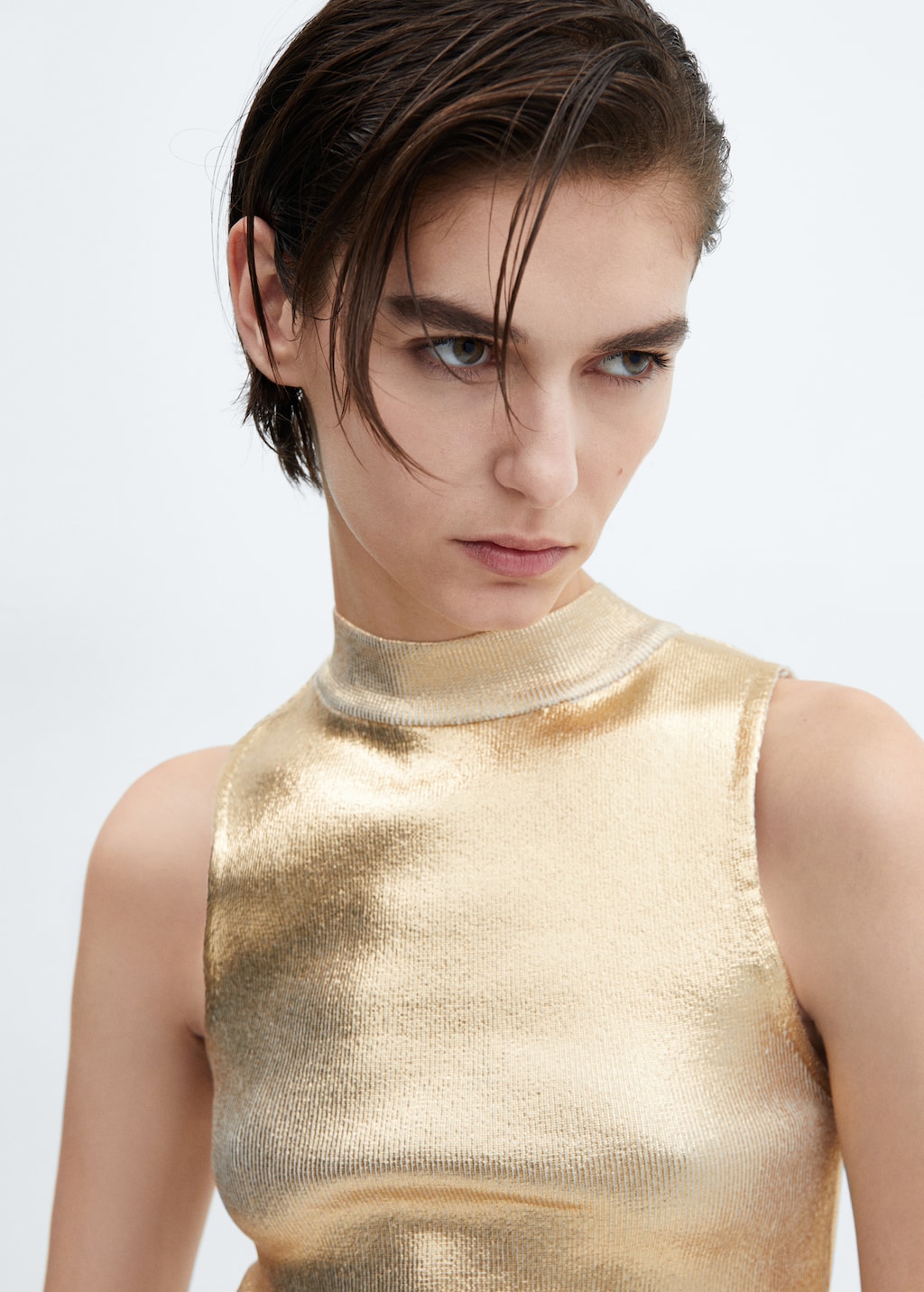 Metallic knit top - Details of the article 1