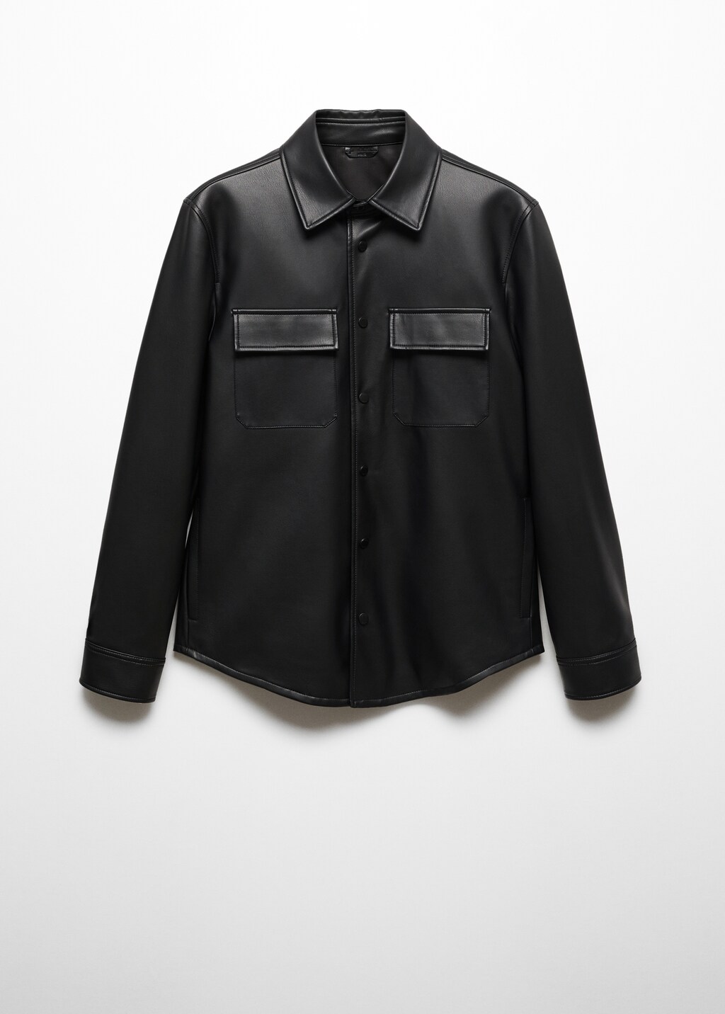 Leather-effect overshirt - Article without model