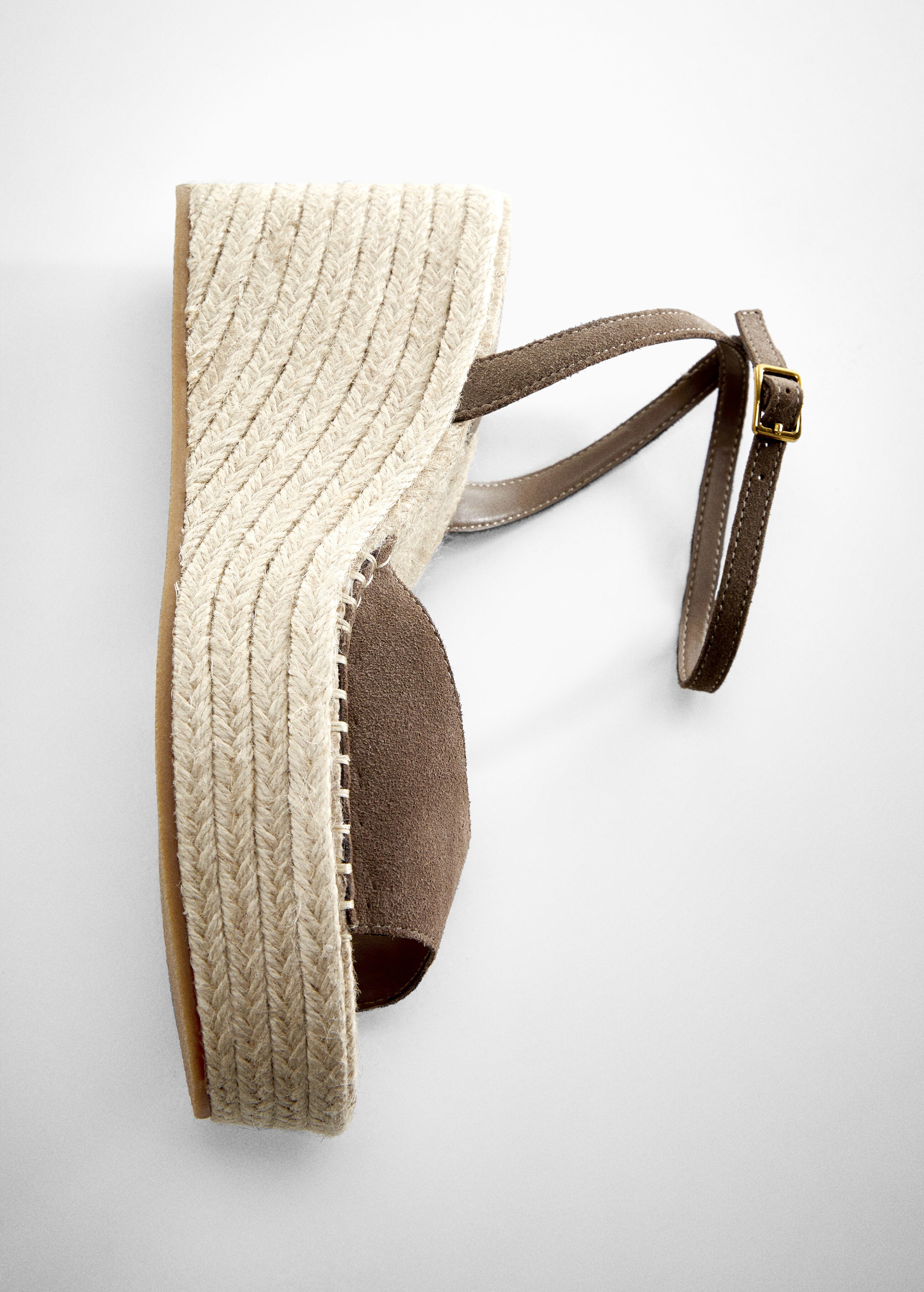 Kožené sandály na klínu - Detail zboží 5