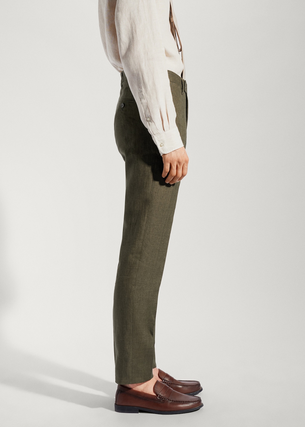 100% linen suit trousers - Details of the article 6