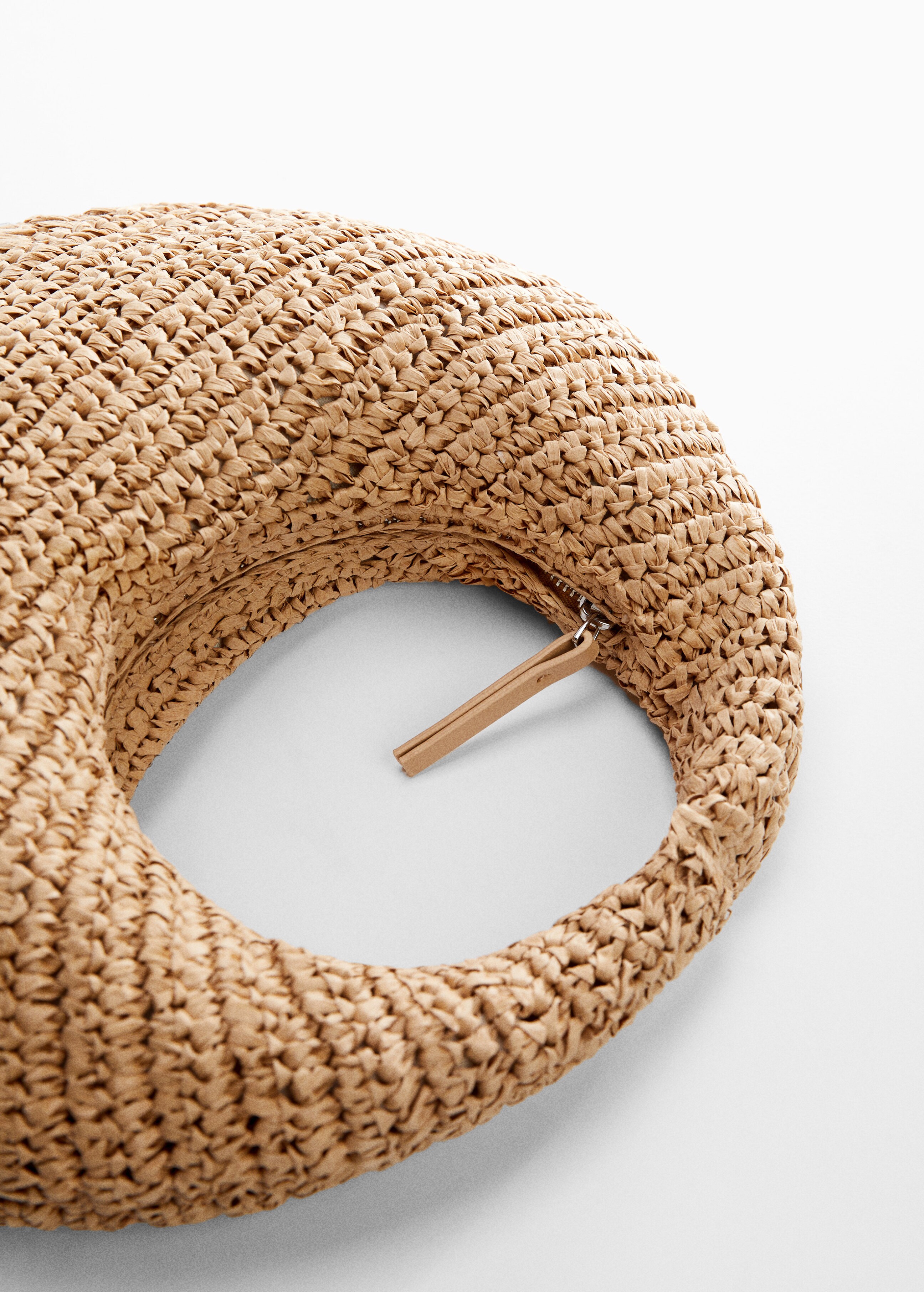 Round natural fibre bag - Details of the article 1