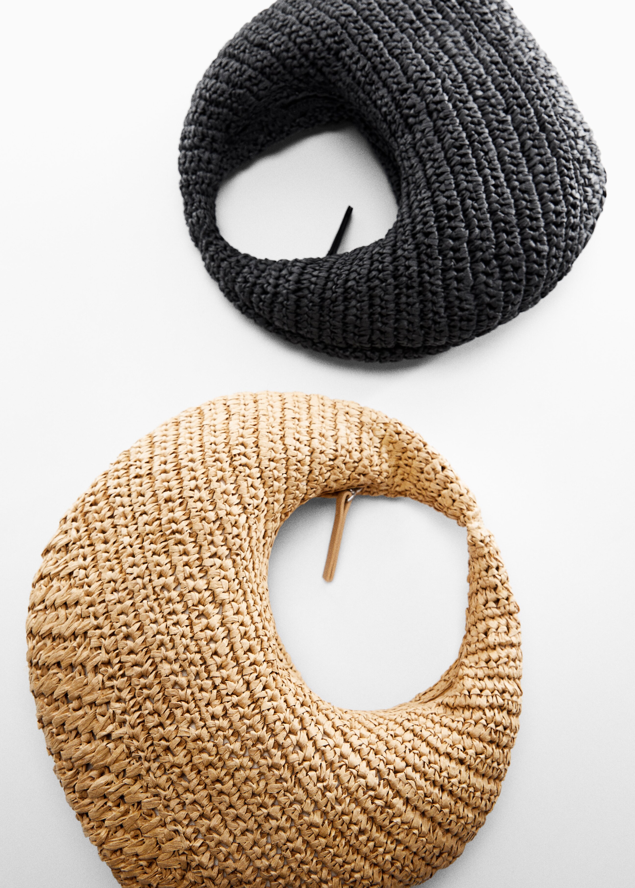 Round natural fibre bag - Details of the article 5
