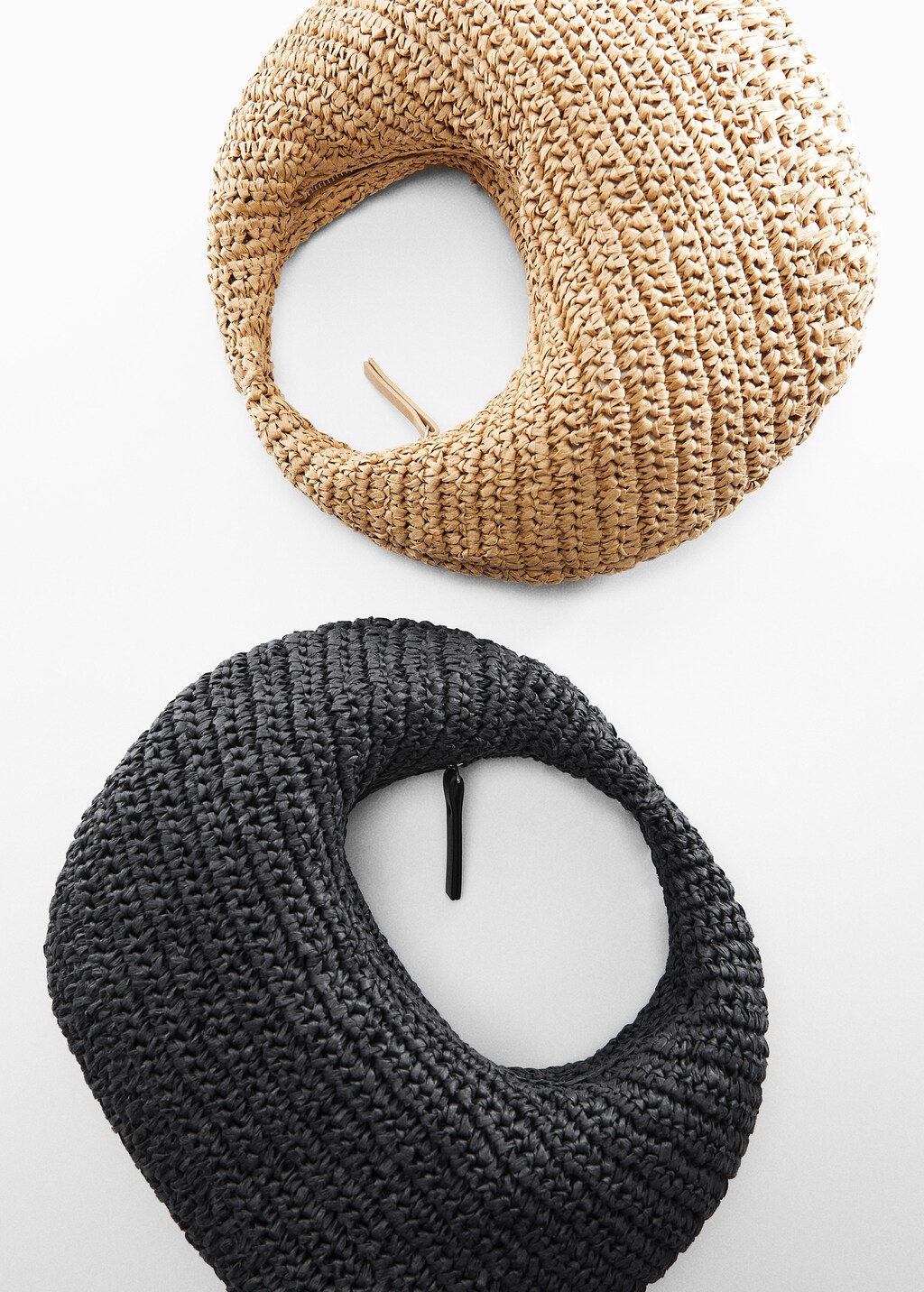 Round natural fibre bag - Details of the article 5