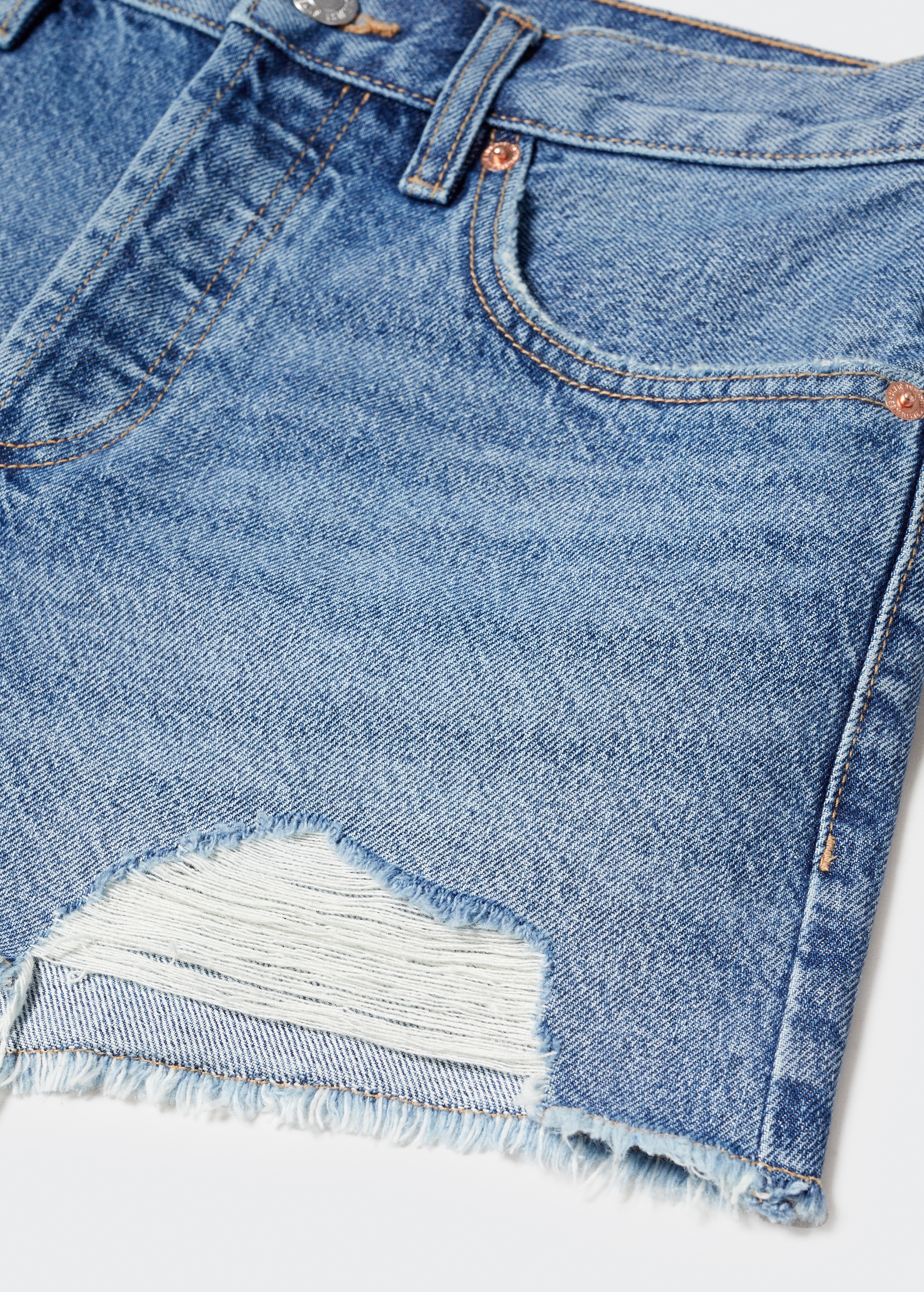 Džínové šortky s roztrháním - Detail zboží 8