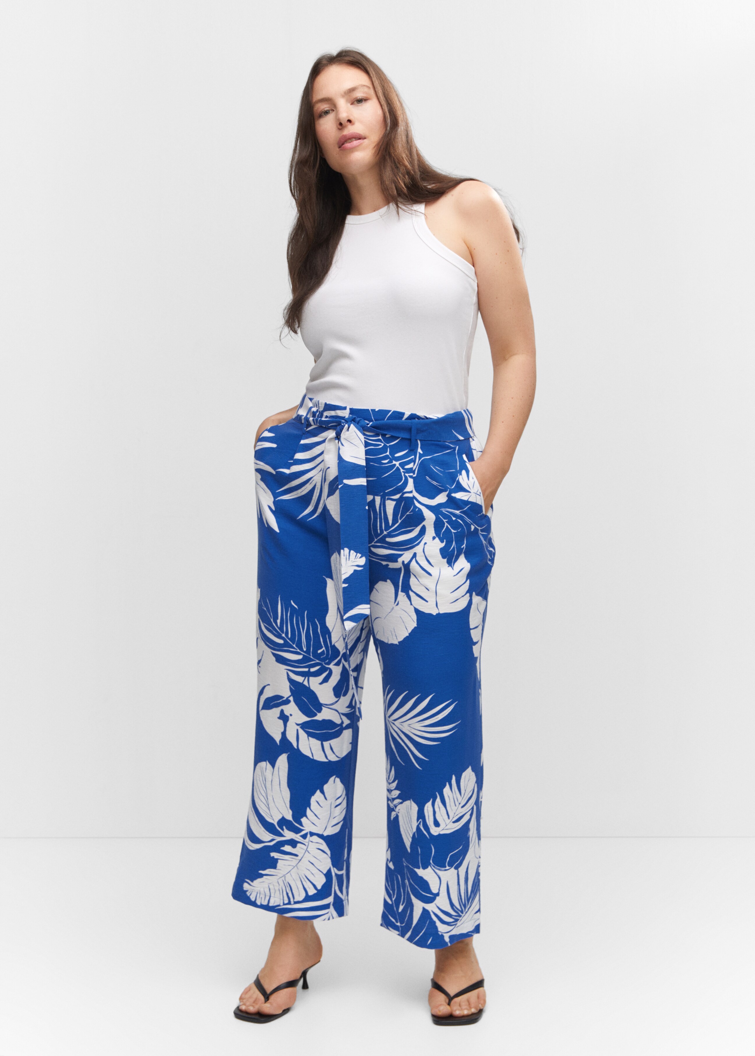 Tropical print trousers - Details of the article 3