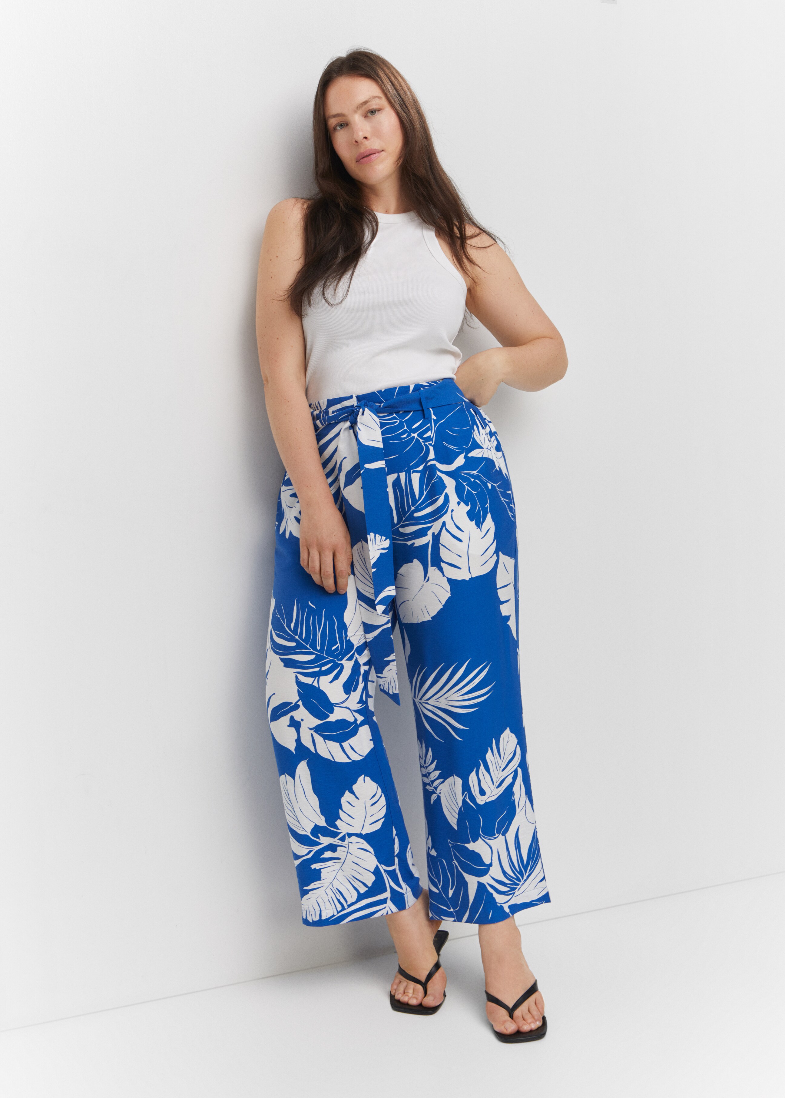 Tropical print trousers - Details of the article 4