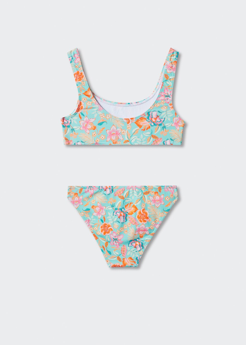 Bikini mit Blumenmuster - Rückseite des Artikels