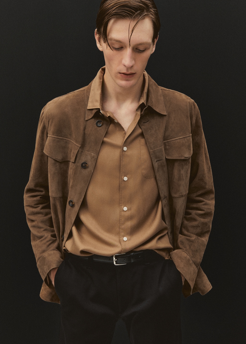 100% suede leather jacket - Details of the article 5