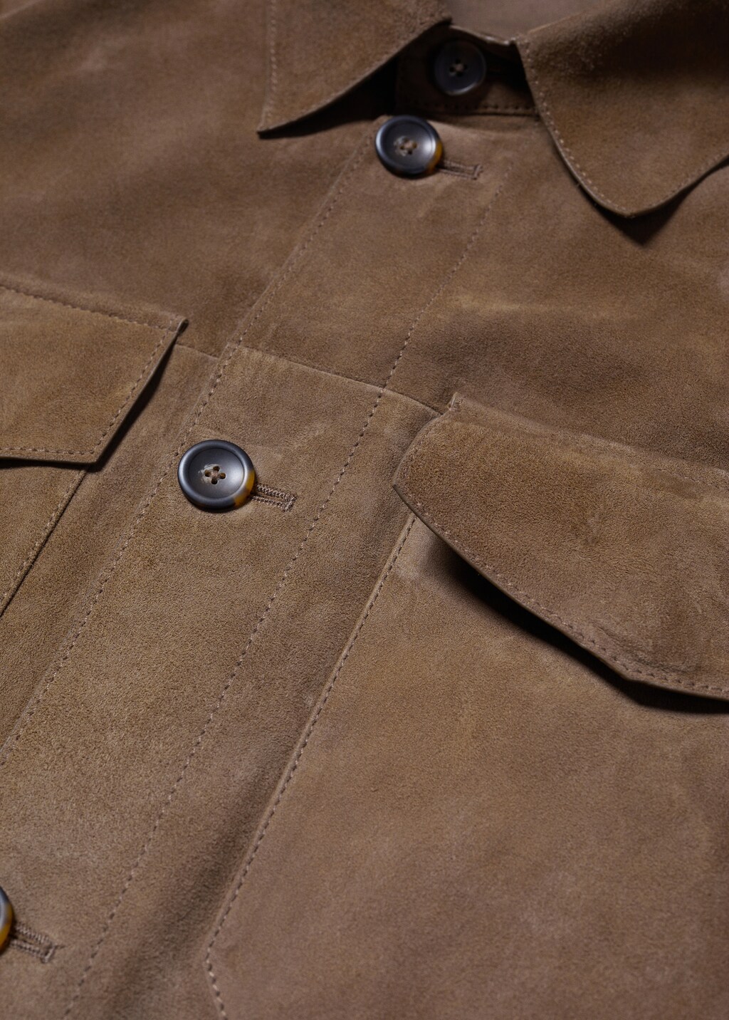 100% suede leather jacket - Details of the article 8