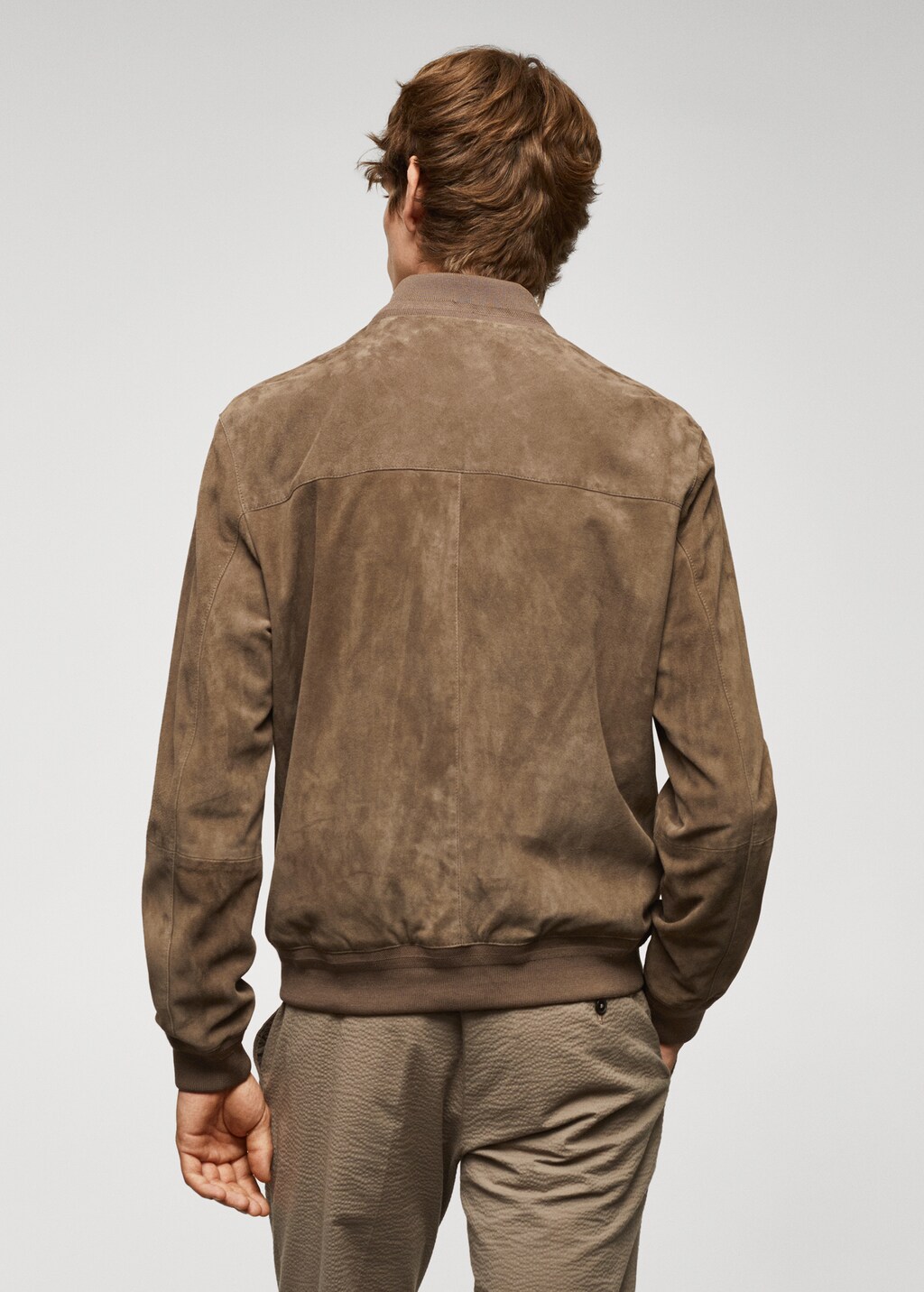 Leather bomber jacket - Reverse of the article