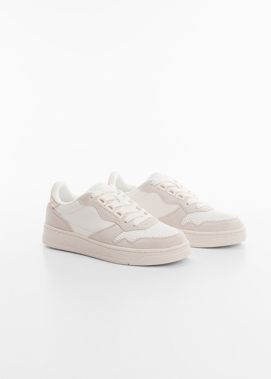 Panels leather sneakers - Medium plane