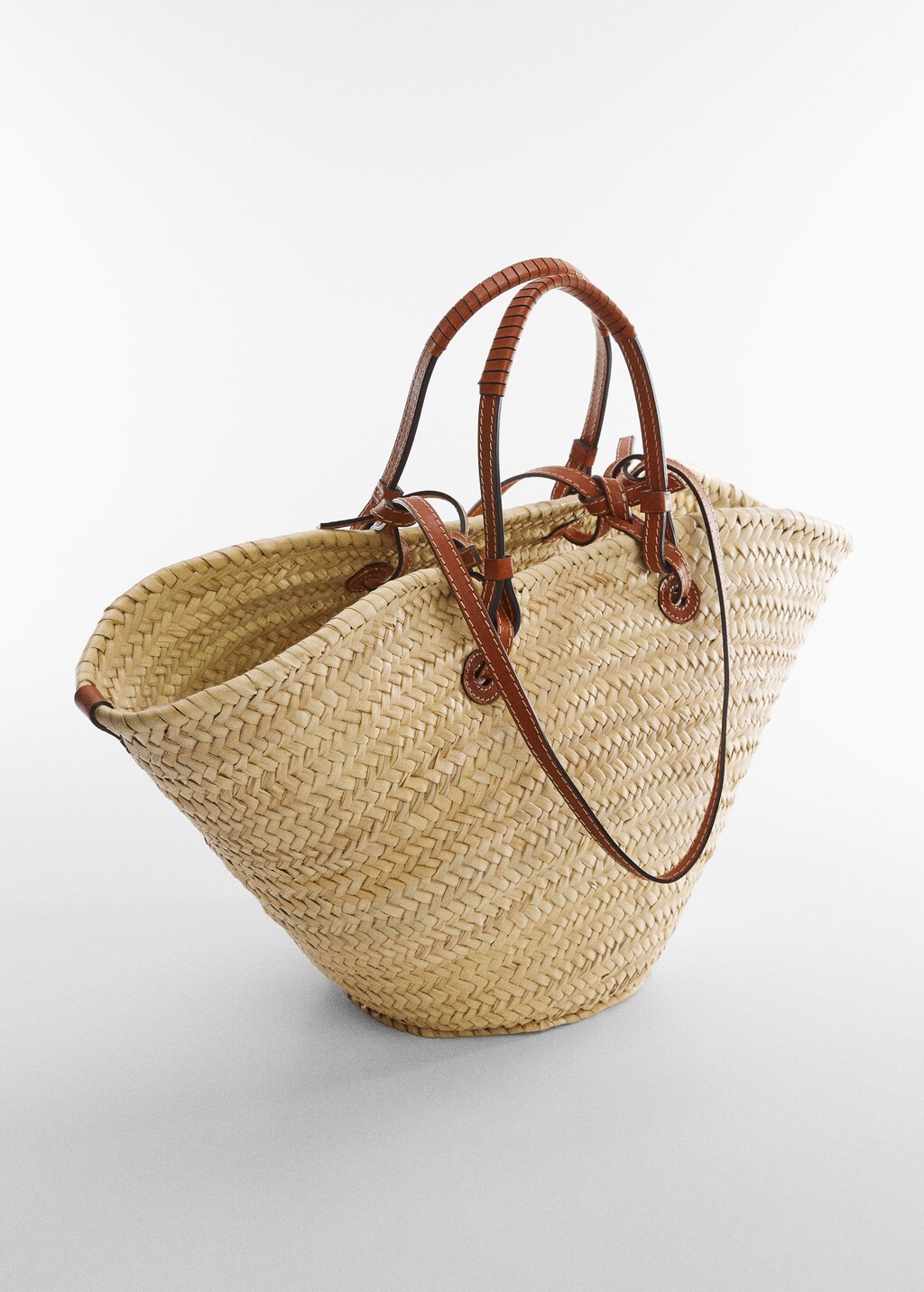 Raffia tote bag - Medium plane